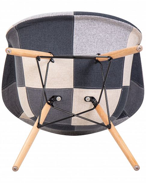 Стул обеденный DOBRIN DAW RACHEL (ножки светлый бук, сиденье 002 Puzzle) - Вид 9