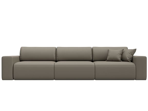 Диван прямой Лига-036 НПБ Классик Лонг Экокожа бежевый - Вид 2