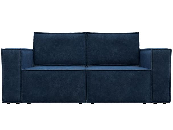 Диван прямой Куба мини Велюр синий - Вид 2