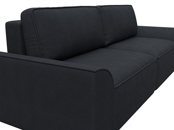 Диван прямой Лига-048 НПБ Замша серый - Вид 4