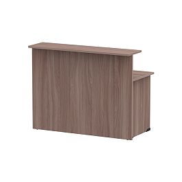 Стойка ресепшн прямая СР-140/60 ясень шимо темный - Фото предпросмотра