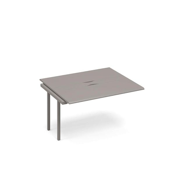 Секция стола для переговоров с кабель-каналом METAL Time metal ТМ М1 154-1 мокко премиум - Вид 1