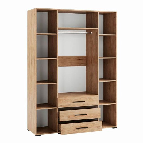 Спальня Модена шкаф 4-хств. МШ-24 гикори рокфорд/венге - Вид 2