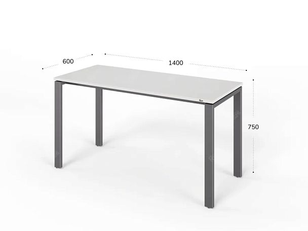ЛАЙТ / LIGHT RLG015-14x6 Прямоугольный стол 140x60x75 Белый - Вид 2