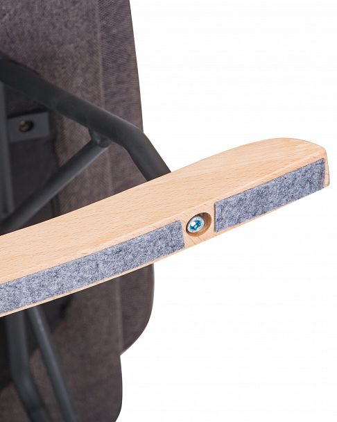 Кресло-качалка DOBRIN KIARA (серая ткань (LAR-106D-26)) - Вид 10