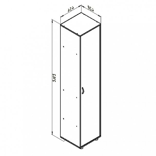 Шкаф-пенал "Дельта-6" - Вид 3