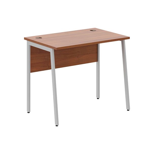 Стол прямой СП-1.1P Орех Французский/Алюминий 900х608х755 IMAGO PLUS - Вид 1
