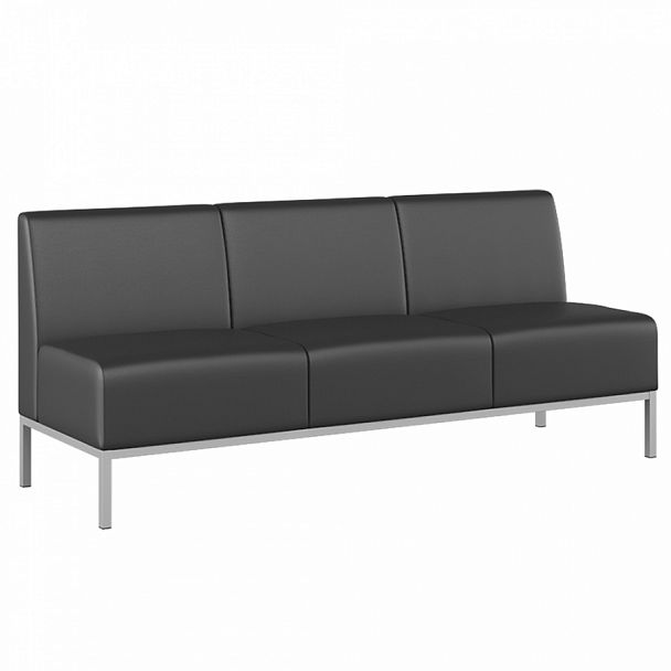 Секция 3-местная Construct 180x62x77 чёрный - Вид 1