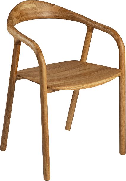 Кресло деревянное из массива дуба Соул Дуб светлый - Вид 3