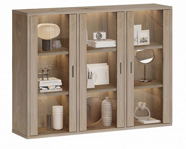 Тумба-витрина Домино СУ(ш3в1)+3ФС Нельсон - Вид 2