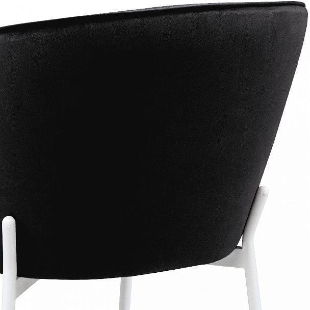 Стул кухонный Миэль черный велюр/белый - Вид 10