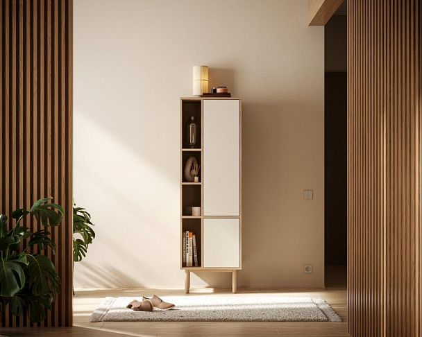 Шкаф-стеллаж с дверками Alice арт ALC12 - Вид 4