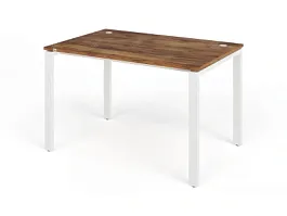 TANDEM RTD062-MK-120-SH Стол прямой на металлокаркасе ун-й 1200х800х750 Таксония шоколадная/Белый - Фото предпросмотра