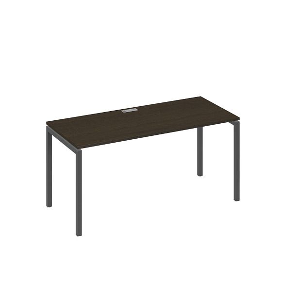 Стол письменный на металлокаркасе DUE A4 А4 С2 015 БП венге / металлокаркас антрацит - Вид 1