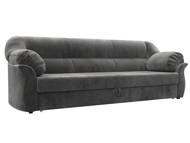 Диван прямой Карнелла Велюр серый - Вид 1