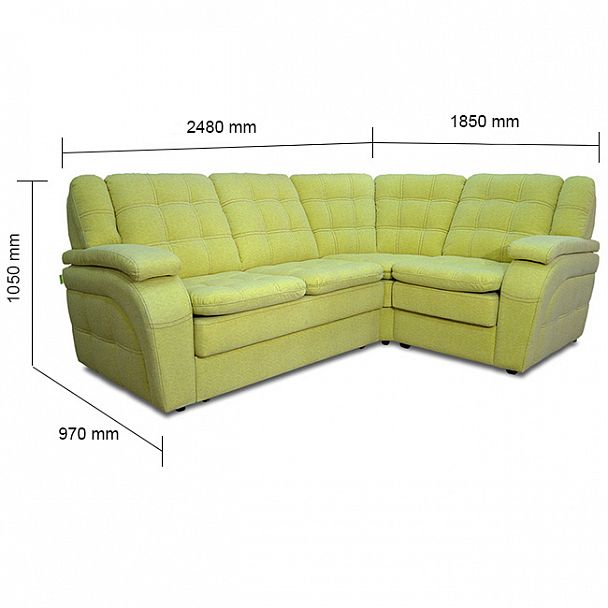 Угловой диван "Йорк" БЛ-2РУ - Вид 7