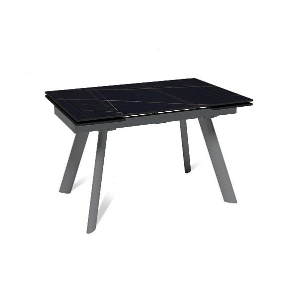 Стол раскладной Stone (120+30+30), керамика матовая Black Gold - Вид 1