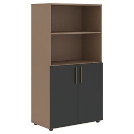 Шкаф средний широкий VMCS 80.5 Яшма черный/Кобра 800х430х1517 VELION - Фото предпросмотра
