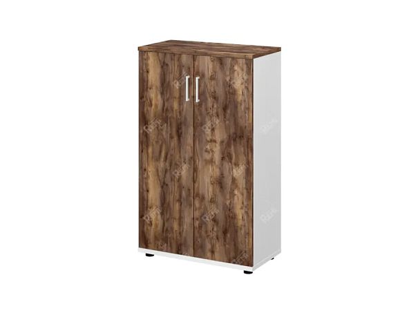 TANDEM RTD051-73U-SH Шкаф закрытый ун-й 730х380х1208 Таксония шоколадная/Белый - Вид 1