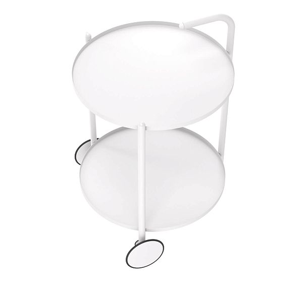 Сервировочный столик Sheffilton SHT-CT60 белый муар/белый - Вид 3