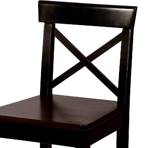 Комплект деревянных полубарных стульев с жестким сиденьем Бергольф Венге, 2 шт. - Вид 6