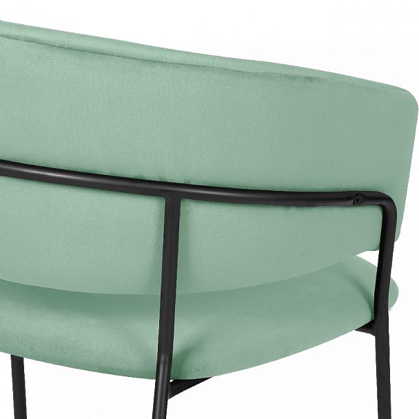 Комплект кухонных стульев Даксон мятный велюр/черный, 2 шт. - Вид 9