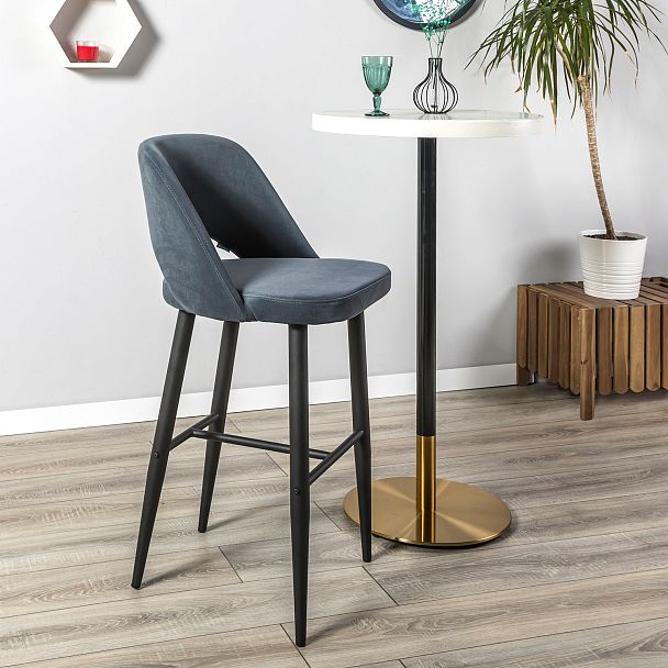 Стул Бар.Lars Diag grey/черный - Вид 12