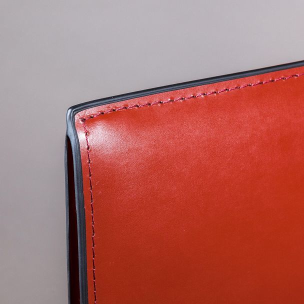 Стул полубарный Barrie, кожа ретро-красный - Вид 6