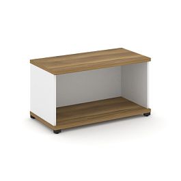 Concept Стеллаж 1 широкая секция, 1 ниша CN.STS-110 Сандал Янтарный/Белый Бриллиант/Металл Черный 836*420*450 - Фото предпросмотра