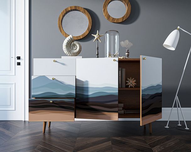 Комод "Berber" с двумя дверками и ящиками принт 11 - Вид 5