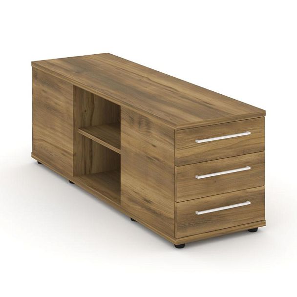 Rift Тумба опорная/приставная RF.TOPD-002 Сандал Янтарный/Металл Белый 1432*450*523 - Вид 1