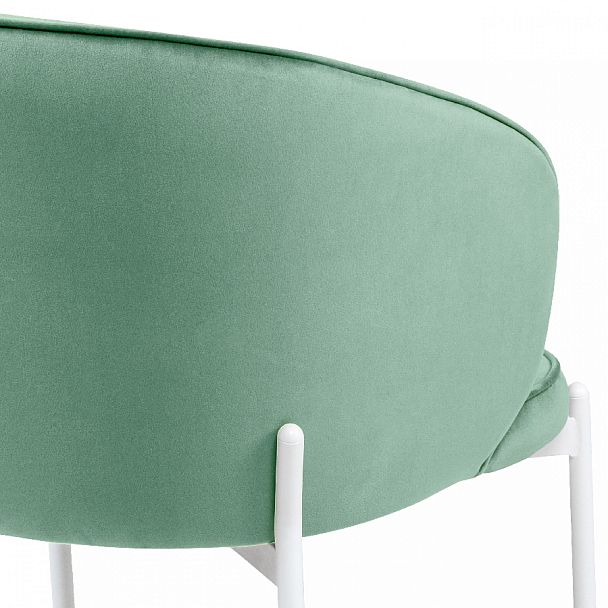 Стул кухонный Миэль мятный велюр/белый - Вид 9
