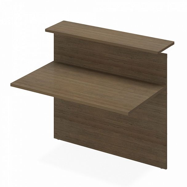 Модуль стойки-ресепшн прямой "Лидер" ПК-ИМД-СКР120х85ПЛД-В1-299 дуб шамони - Вид 1