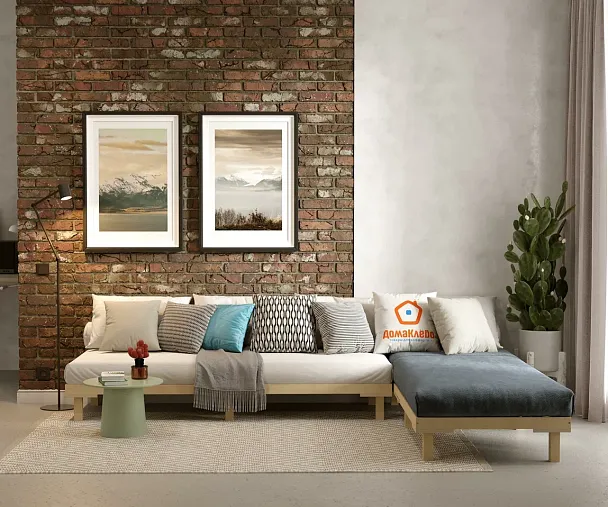 Кровать - подиум деревянная Канапе 800*1900, береза, цвет натуральный - Вид 9