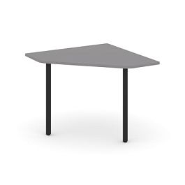 Стайл Проджект Угловой элемент переговорного стола SN-4.UPRG-001 Серый Пепел/Металл Черный 980*980*7 - Фото предпросмотра