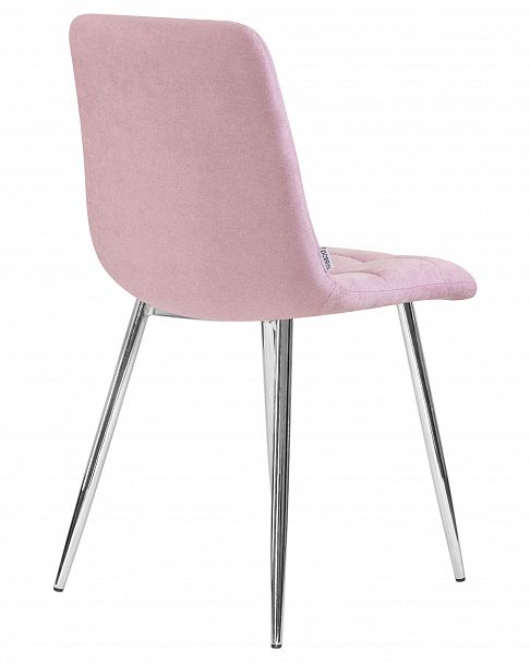Стул обеденный DOBRIN ALEX (хром ножки, сиреневая ткань (UF860-04B)) - Вид 4