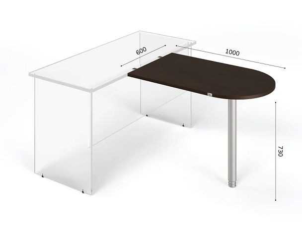 ЛАЙТ / LIGHT RLG012-10x6 Брифинг 60x100x73 Венге - Вид 2