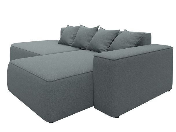 Диван угловой Лига-065 угол правый Рогожка серый - Вид 3