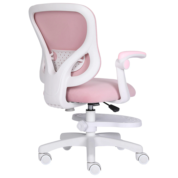 Кресло детское с подставкой для ног BRABIX "Sky MG-206", велюр, розовое, 533154 - Вид 7