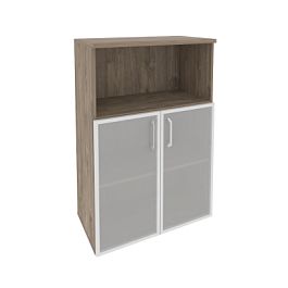 Onix Шкаф средний широкий O.ST-2.2 R Тиквуд темный 800*420*1207 - Фото предпросмотра