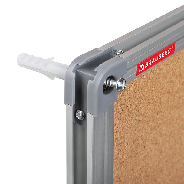 Доска комбинированная: магнитно-маркерная, пробковая для объявлений 60х90 см, BRAUBERG Extra, 238183 - Вид 10