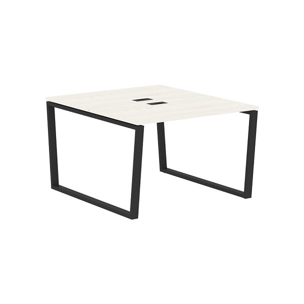 Стол 2-х местный EVWST 1113 Ясень Траун/Черный 1160х1346х750 EDIS - Вид 1