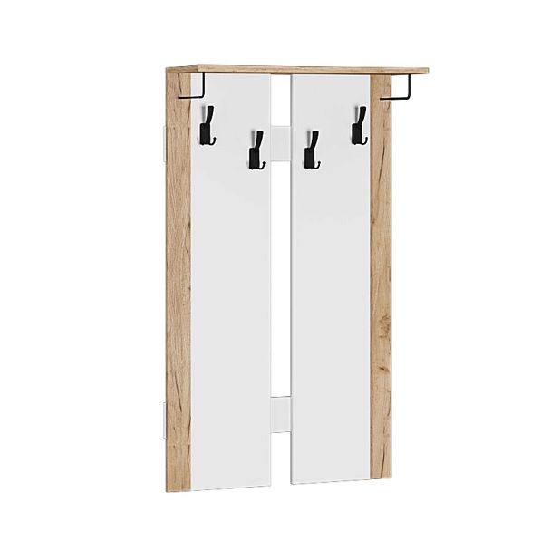 Прихожая Галант вешалка дуб крафт золотой/белый - Вид 1