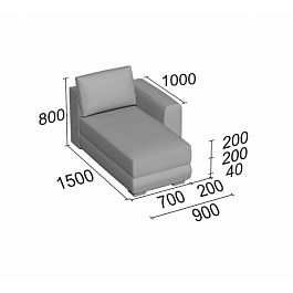 (gog-o) Оттоманка Гогленд с подъемным механизмом - Фото предпросмотра