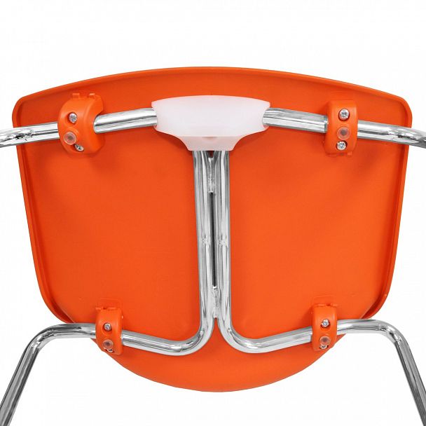 Стул Pull (пруток) каркас Хром, салатовый, стопируемый - Вид 7