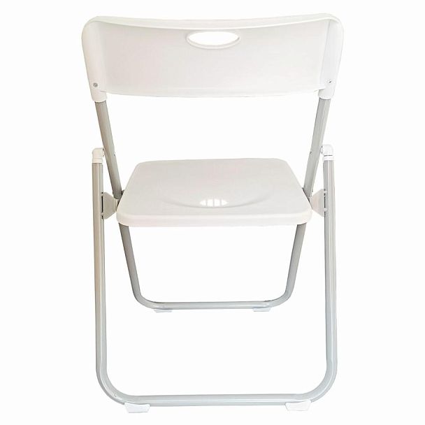 Стул складной BRABIX "Golf Lite CF-017", серебристый каркас, пластик, белый, 532896 - Вид 5