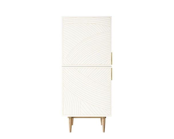 Вертикальный комод с двумя дверками Line LN05/GR1/beige - Вид 1