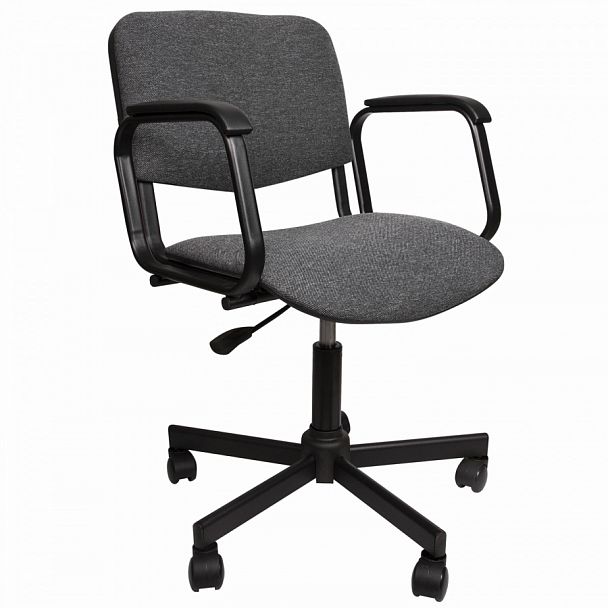 Кресло КР08, с подлокотниками, серое, КР01.00.08-102- - Вид 1