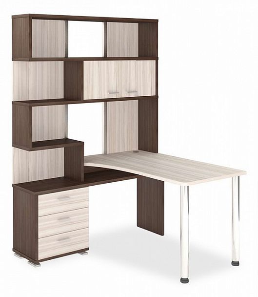 Стол компьютерный Домино СР-420/130 Карамель/Шамони правый - Вид 1