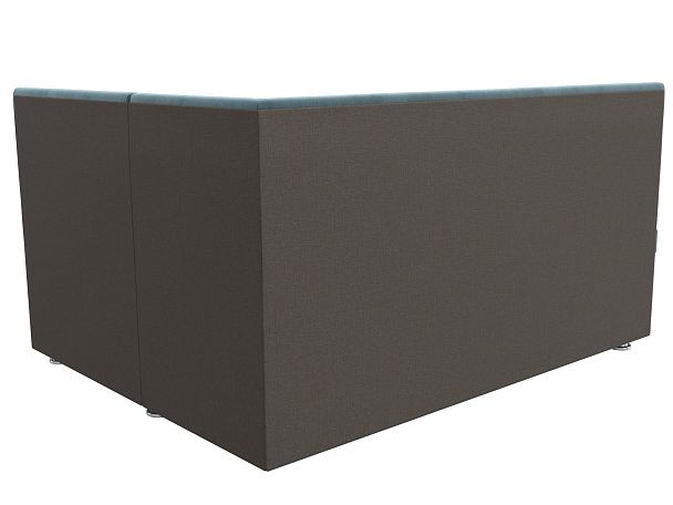 Кухонный угловой диван Уют правый (полностью Велюр бирюзовый) - Вид 6